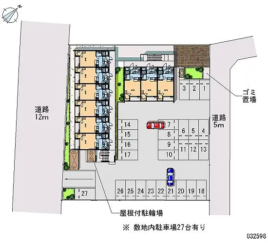 ★手数料０円★足柄上郡松田町松田惣領　月極駐車場（LP）